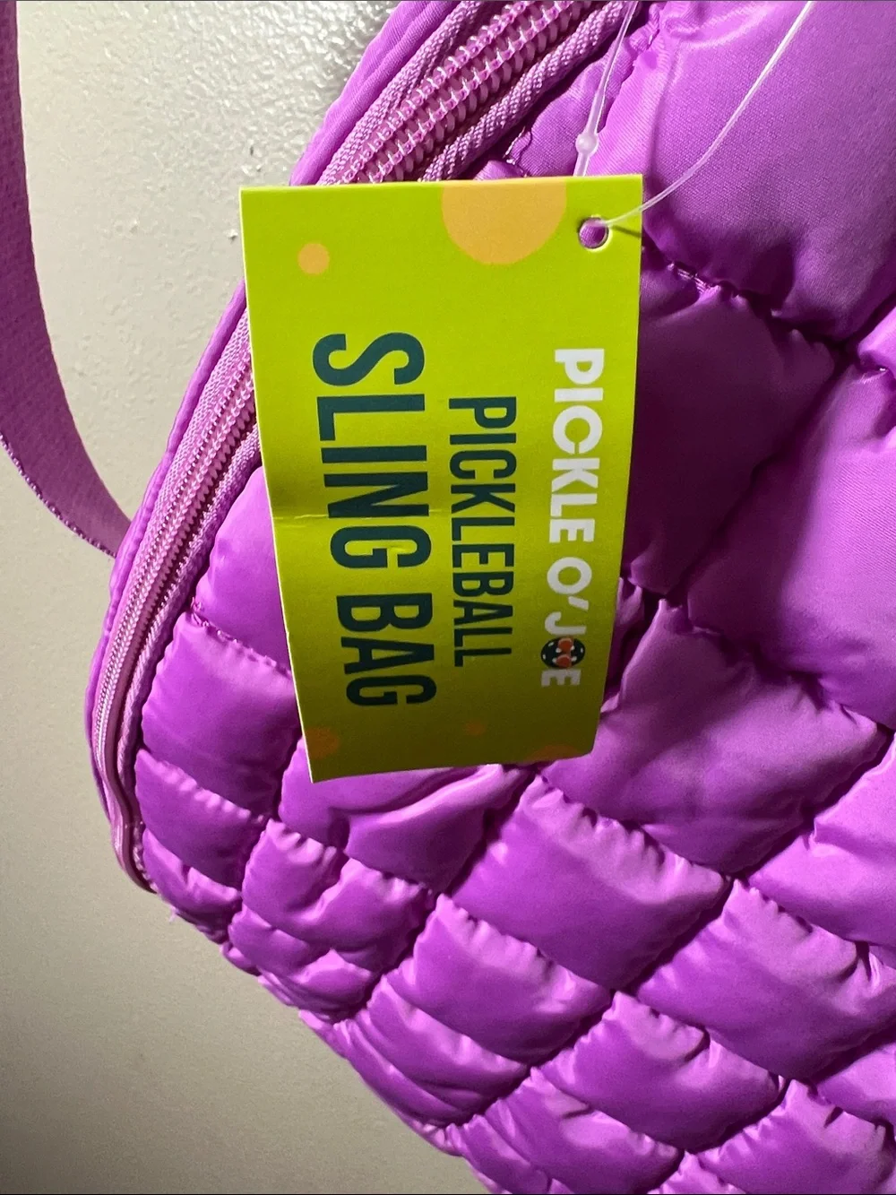Kids Quilted Sling Bag - Bright Purple
